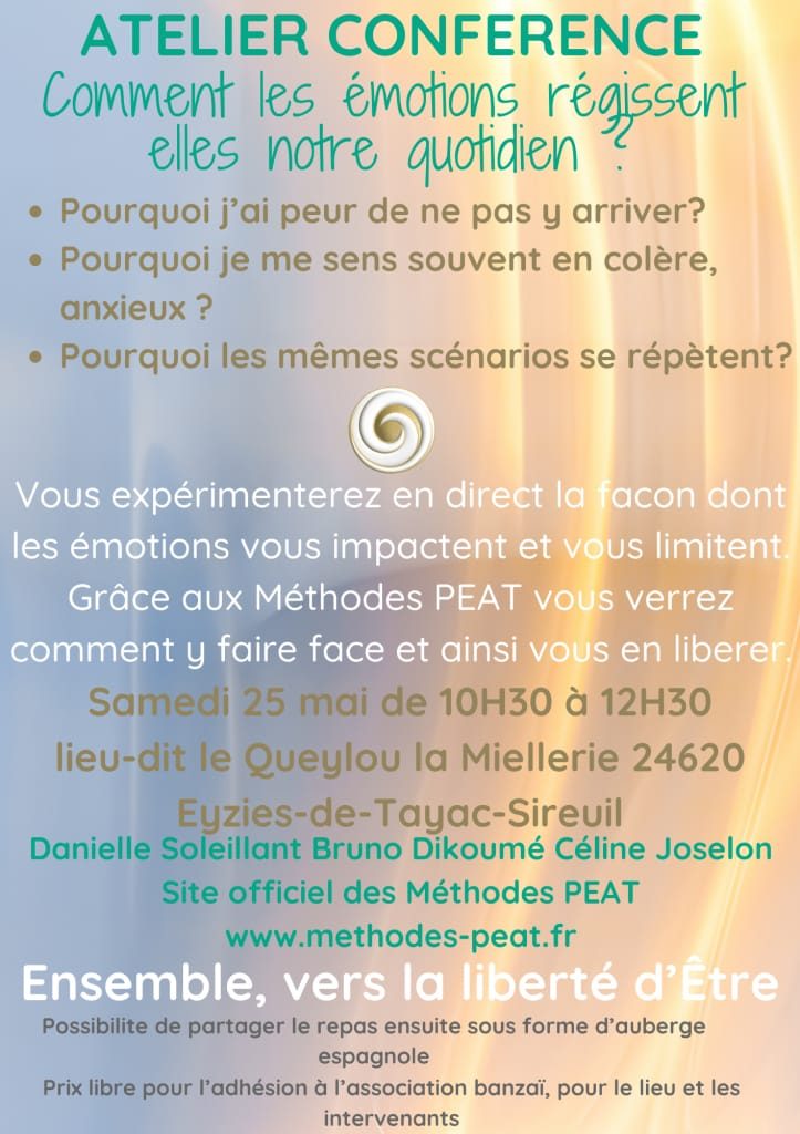 Atelier Conférence samedi 25 mai aux Eyzies